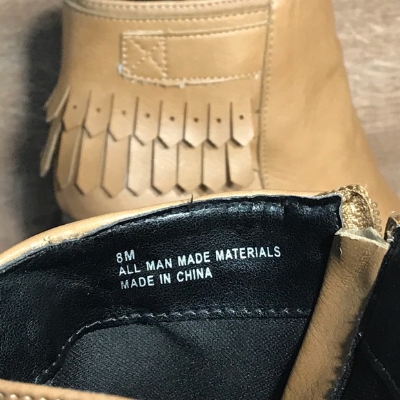 Dolce by Mojo Moxy Faux Leather Fringe Ankle Boot - Picture 9 of 11